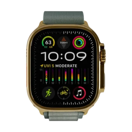 24k Gold Apple Watch Ultra 2 Range ocean band